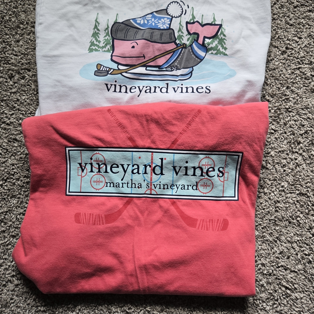 Vineyard Vines Pink Cotton Tee